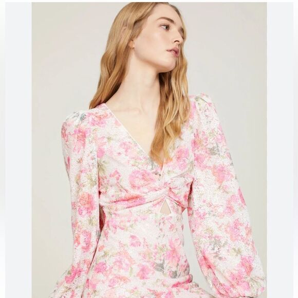 NWT One33 Social Vintage Floral Minidress sz 6 - Picture 3 of 8